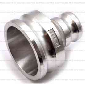 Камлок переходной AA-4020 (папа 100 мм / 4" - папа 50 мм / 2", алюминиевый)