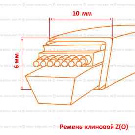 Ремень клиновой Z (О)